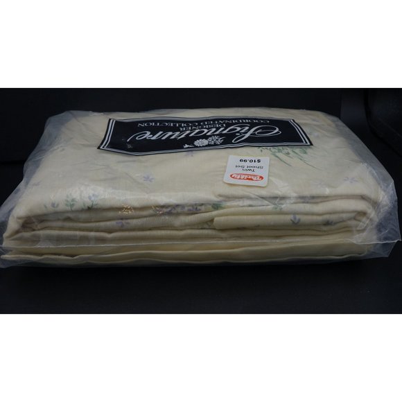 Vintage Twin Sheet Set, Floral Print, NOS Sheets, New in Package, Bedding Linens - Picture 4 of 5